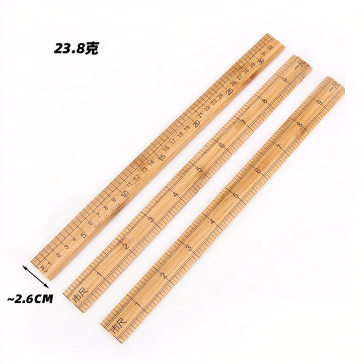 家庭用竹定規、テーラー定規、昔ながらの竹定規、測定定規、洋服定規、33.1cm 点洋服定規|undefined