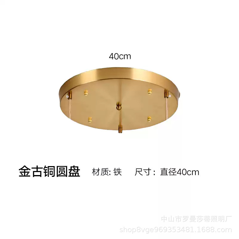 Disco largo, disco, caja de ventosa, accesorios, oro negro, candelabro de restaurante de tres cabezas y cuatro cabezas, lámparas de iluminación especiales, hardware