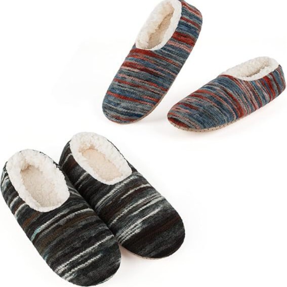 Cross-border New Home Slippers Home Japanese-style Striped Mute Slippers Non-slip Comfortable Thickened Slippers Striped Slippers