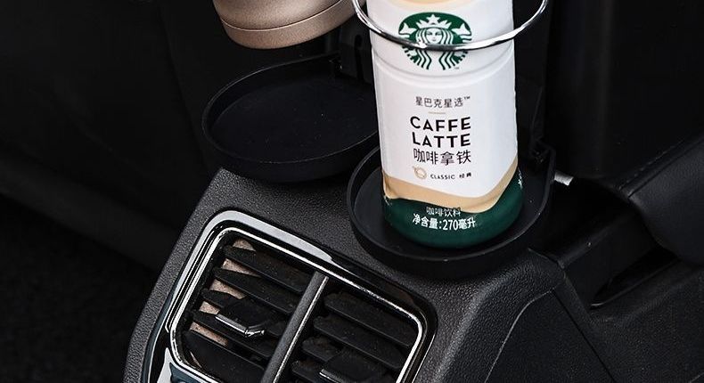 Multifunctional car cup holder with tissue box, creative design with storage box and armrest box