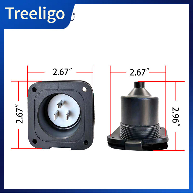 Los fabricantes suministran tomas de corriente para vehículos recreativos estadounidenses y canadienses 15AMP 5 -15P con tapón impermeable a prueba de explosiones