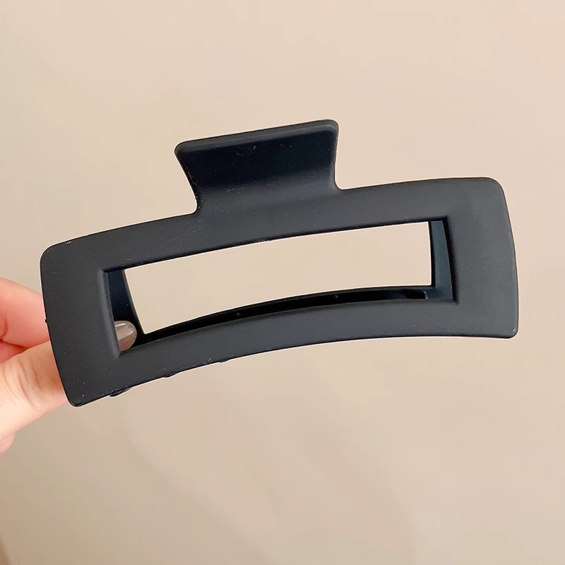 Extra-grande 15cm cabello más tiburón clip temperamento esmerilado agarrar clip de cabello de cabeza detrás de la tarjeta de cabello de cabello