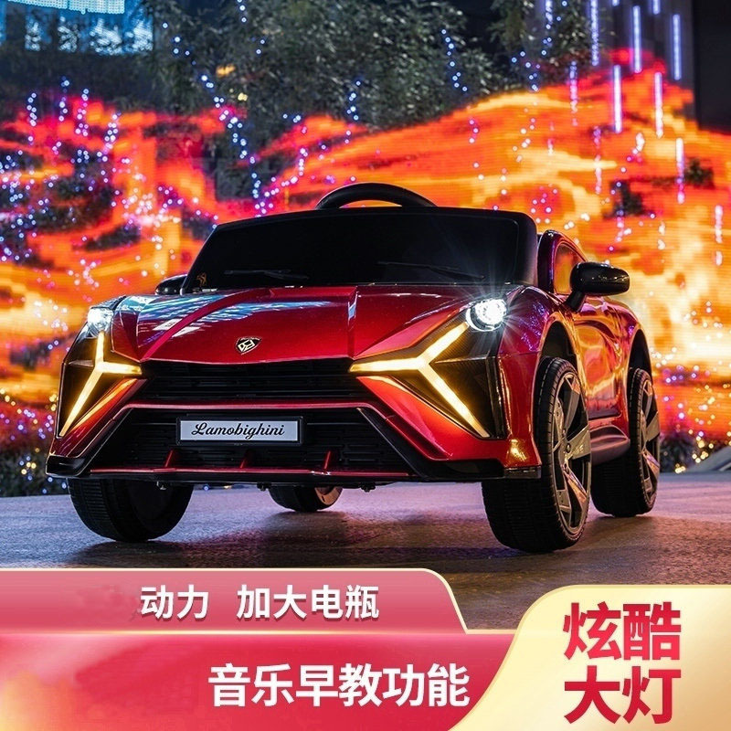 El coche eléctrico de los niños puede sentarse en las cuatro ruedas con control remoto bebé swing coche de juguete con educación temprana coche eléctrico