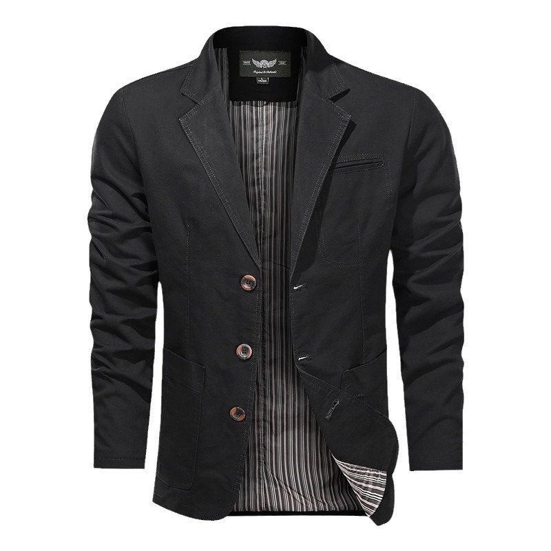 2022 primavera nuevo retro traje de color sólido de los hombres de negocios juventud suelta traje versátil chaqueta casual chaqueta