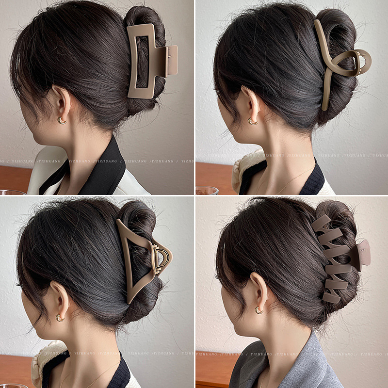 Gran clip de agarre para mujeres 2024 nuevo clip de pescado de verano temperamento clip de cabello clip de cabello para el cabello atrapar adornamiento de cabello estilo geométrico