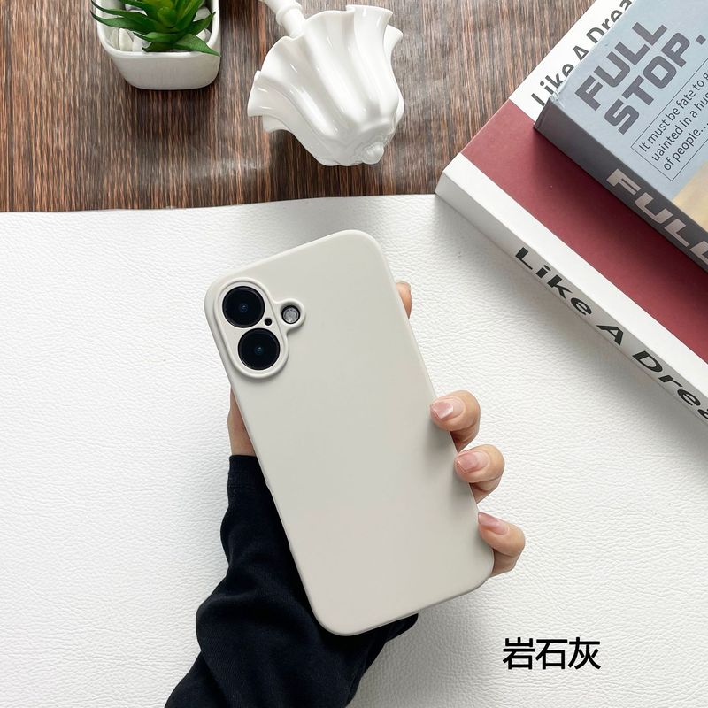 液体シリコン製 iPhone 17/16 Pro Max/15/14用スマホケース 全面保護 落下防止 肌触り保護カバー|undefined