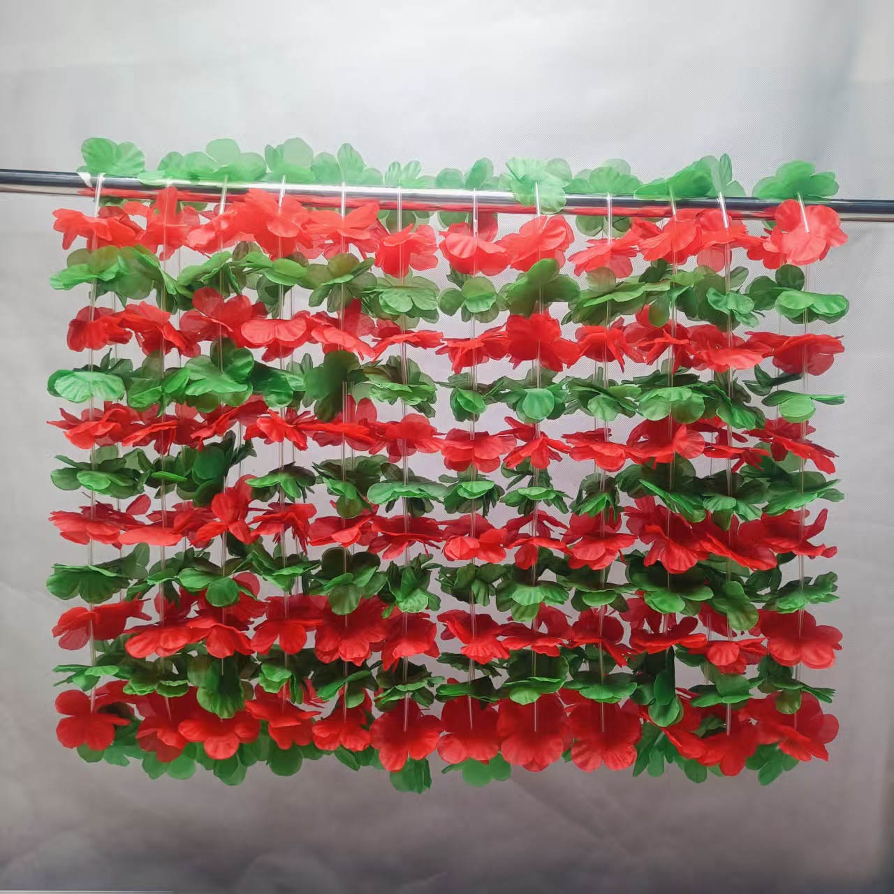 Hawaiano transfronterizo 24 pares rojo verde mezcla de flores de sol de color guirlandas amazonas hula party guirland