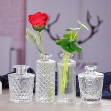 北欧玻璃花瓶创意插花瓶办公桌装饰小清新水培玻璃瓶居家装饰摆件