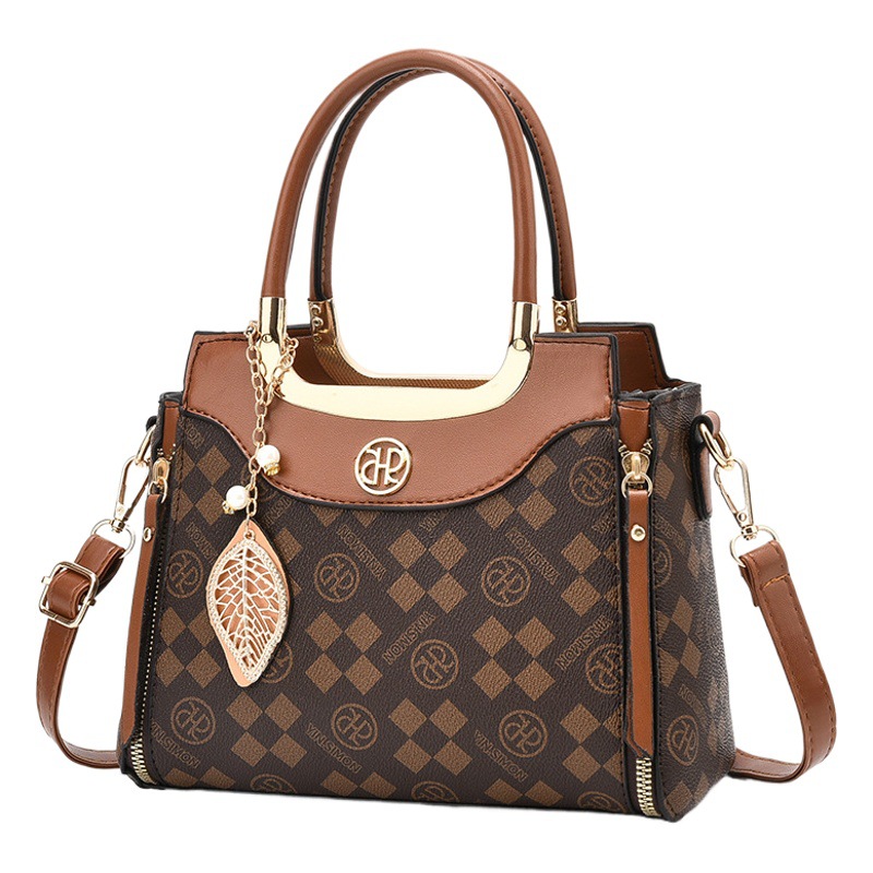 Bolsos transfronterizos 2025 nuevo bolso de mensajero de un solo hombro de gran capacidad, bolsos de mujer portátiles de moda, bolsos de alta gama, mujeres