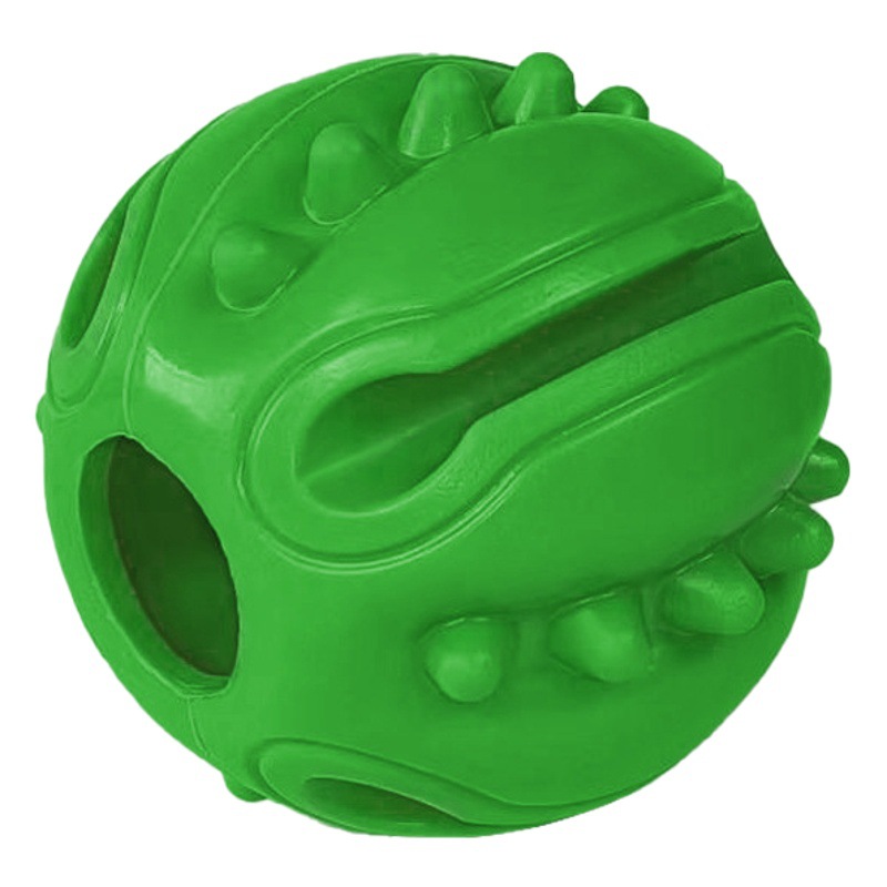 Limpieza de dientes de perro fuga de alimentos juguete que alivia la congestión resistente a la mordida no lastima los dientes suave diversión interactiva Bola de juguete lanzando