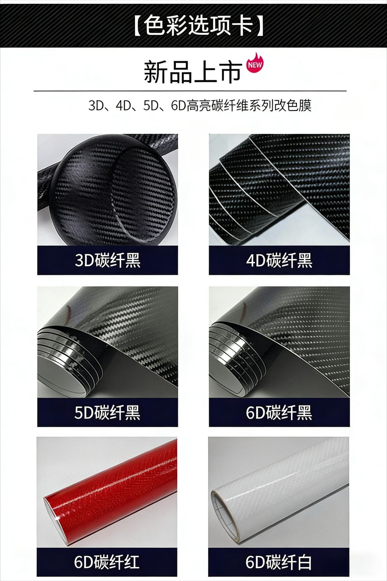 Pvc Car Decoration Stickers to Cover Scratches, Carbon Fiber Stickers for Car Body, 3D Stickers, Car Stickers, Pet Color-Changing Film