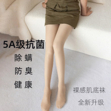 光腿神器秋冬自然裸感加绒加厚裤袜打底裤双层肤色假透肉