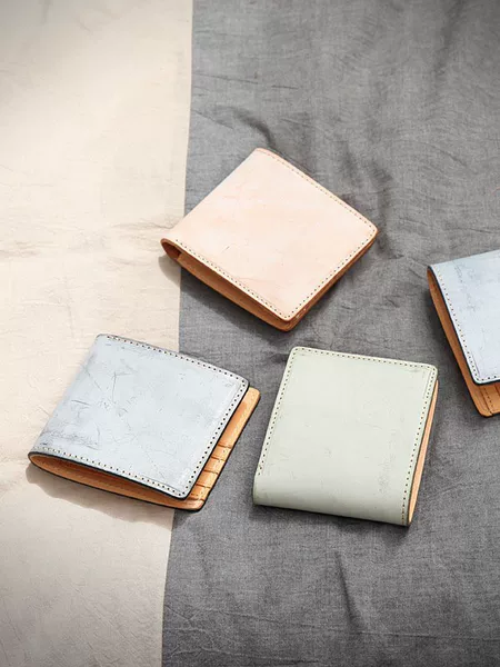 2025 Genuine Leather Wallet, Top Layer Cowhide, Short Style, Vegetable-Tanned Leather Wallet, Simple and Durable, Credit Card Holder, Unisex