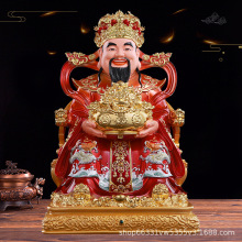 树脂神像厂家直销新款铜彩招财财神爷佛像店铺佛堂摆件文财神范蠡