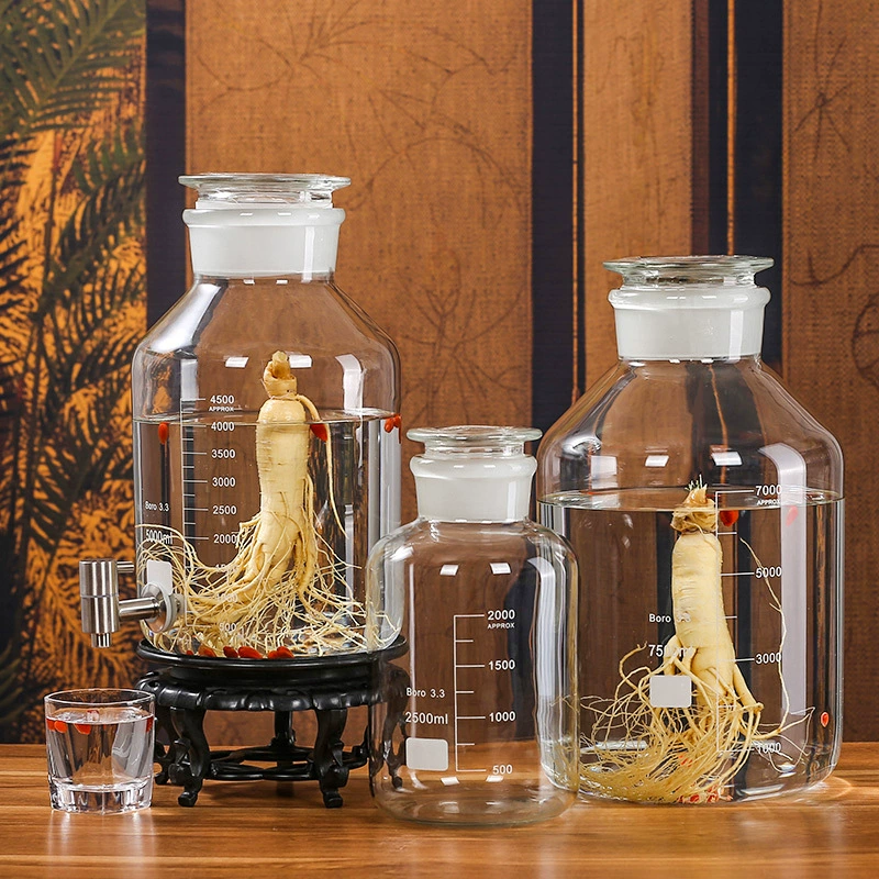 Большая емкость женьшеня винный горшок с матовым покрывалом