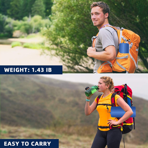 Outdoor gear: Lightweight, portable double air mattress for camping, moisture-proof, and car travel—perfect for naps on the go.