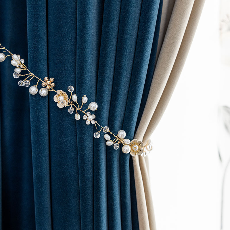 窗帘源头厂货全遮光简约现代成品纯色拼接窗帘布定制批发窗纱手绘|ru