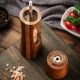 Acacia wood pepper grinder kitchen acrylic transparent pepper sea salt black pepper grinding ceramic grinding core seasoning bottle