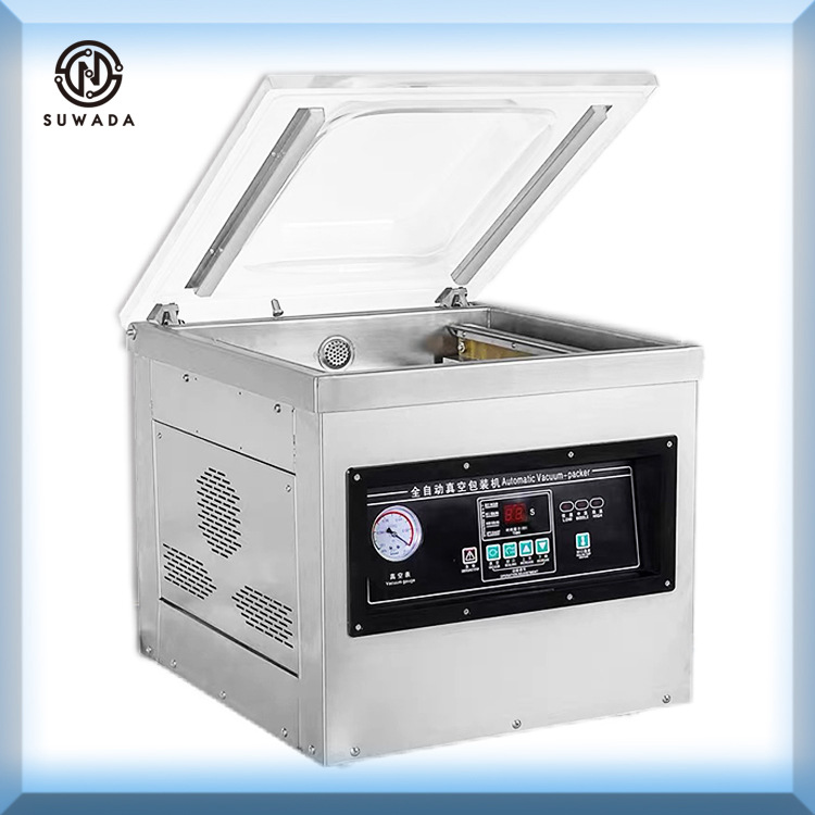 Máquina envasadora al vacío doméstica de sobremesa, apta para seco y húmedo