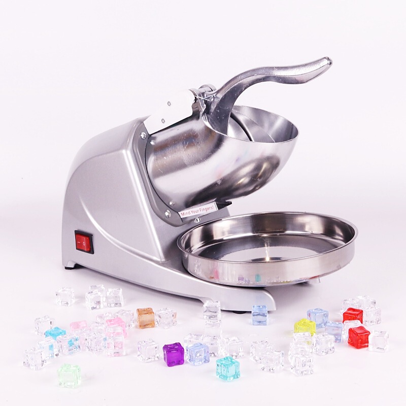 Electric Multi-Blade Ice Crusher for Smoothies, Commercial Ice Shaver for Milk Tea Shops, Household Automatic Ice Breaking Machine for Stalls