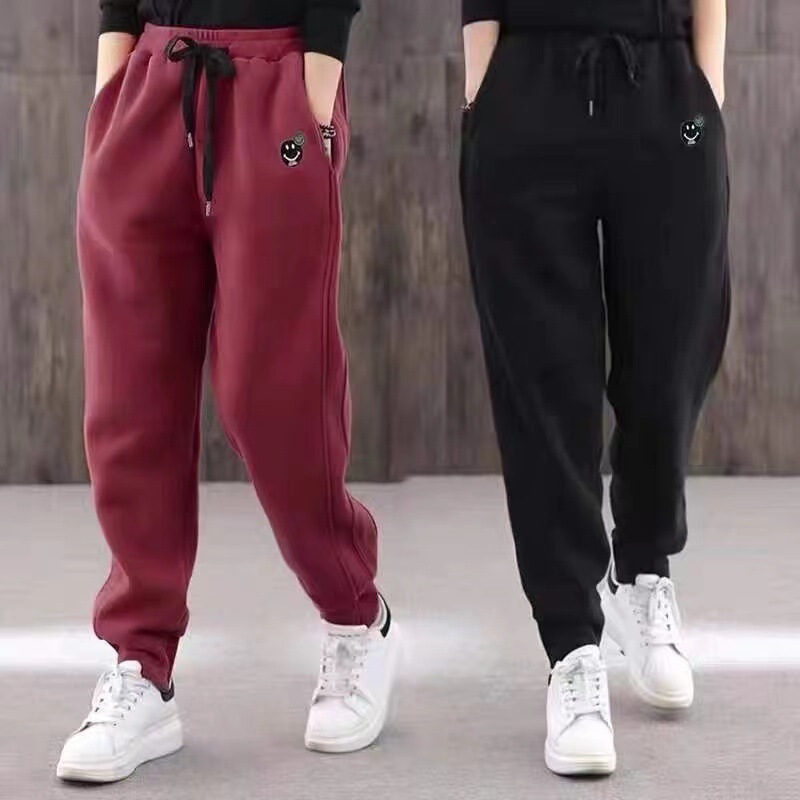 【125 Pieces of Thick Composite Fabric】2022 Autumn and Winter Thin and Thick Cotton Loose-Fitting Sports Pants Versatile Casual Wear 【125 Pieces of Thick Composite Fabric】2022 Autumn and Winter Thin and Thick Cotton Loose-Fitting Sports Pants Versatile Casual Wear