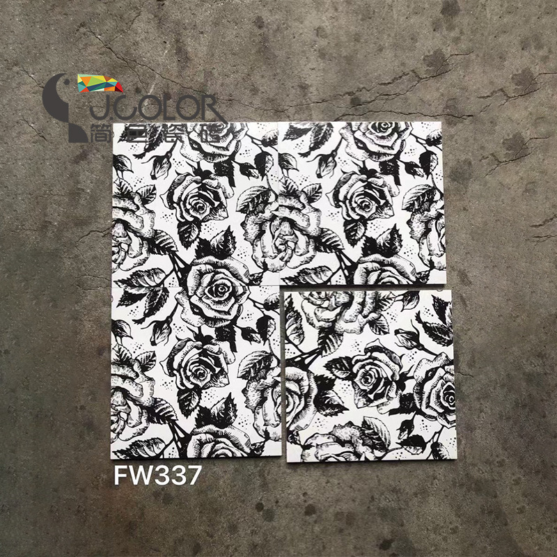 검정색과 흰색 장미