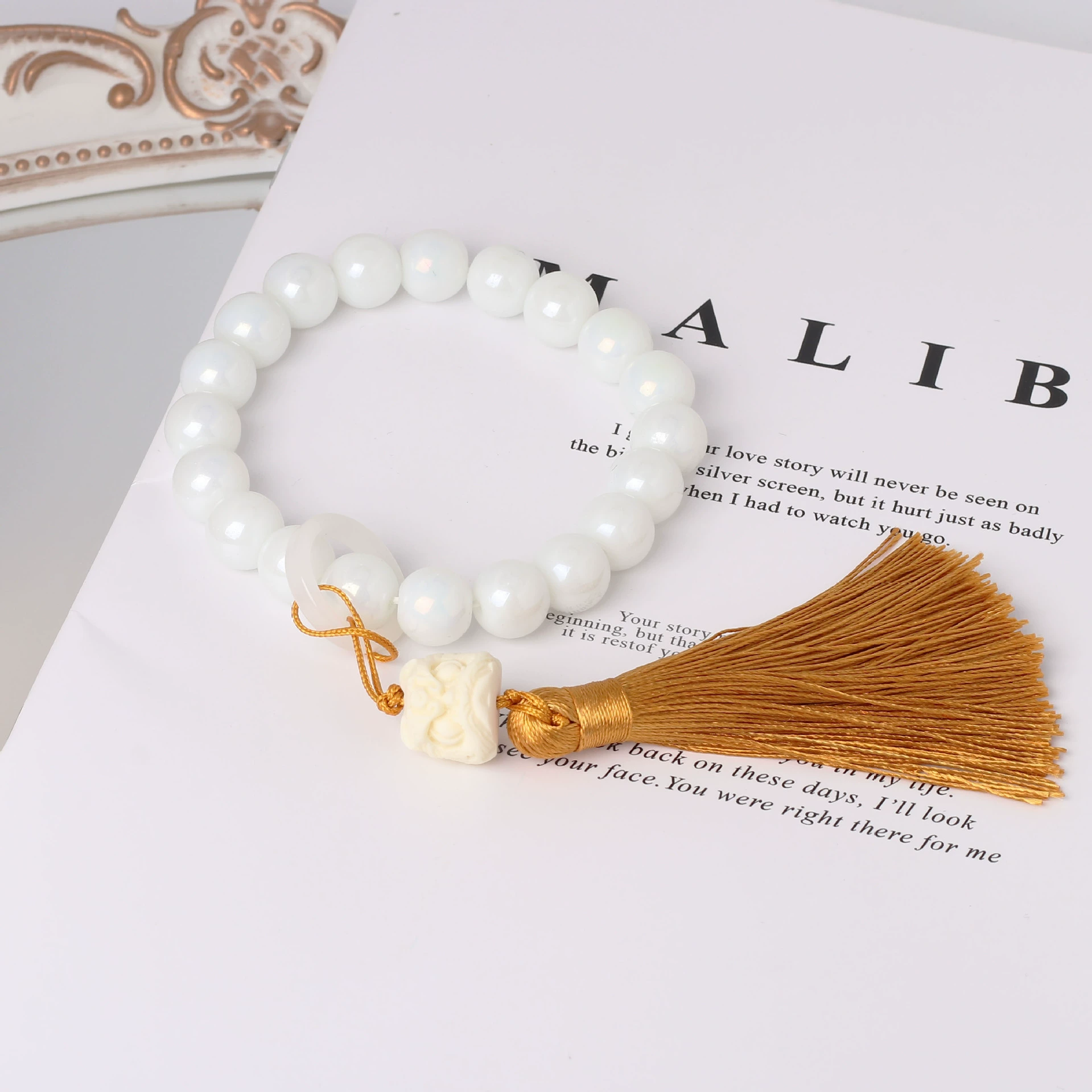 Rosary, bracelet, accessory with tassels
