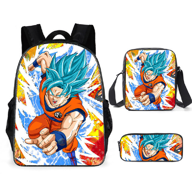 Mochila Dragon Ball de animación transfronteriza, mochila para estudiantes de Dragonball, mochila de poliéster Wukong, bolso de hombro