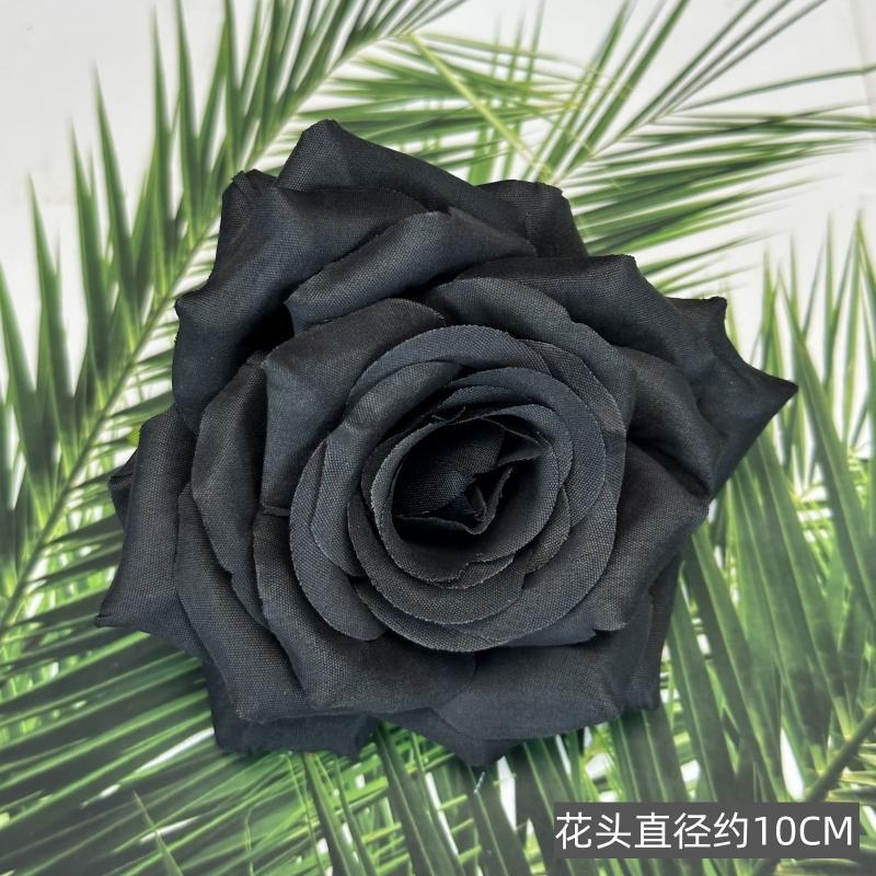 Franela artificial flor Rosa cabeza ramillete rojo boda flor pared tiro apoyos flor artificial arco flor artificial al por mayor