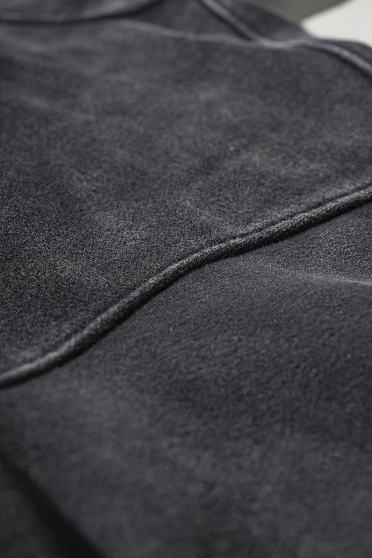 Felpa con cappuccio e cerniera in tinta unita lavata retrò invernale da uomo, abbigliamento da strada, da uomo, ampia, da strada_voghion.com