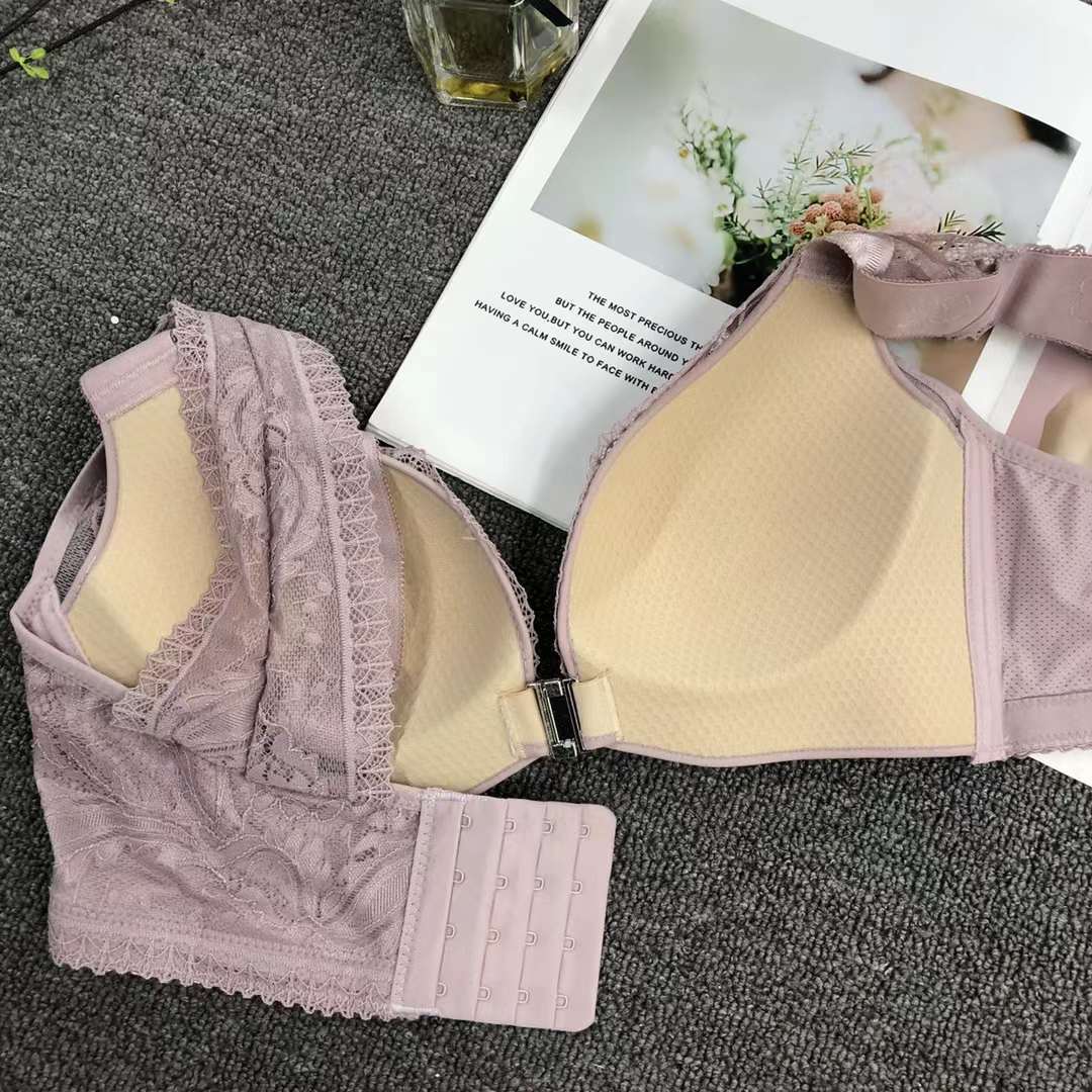 Colección de pecho push-up ajustable de cuatro pechos de alta calidad cómoda sin costuras inalámbrico superior delgada inferior ropa interior gruesa sujetador de mujer