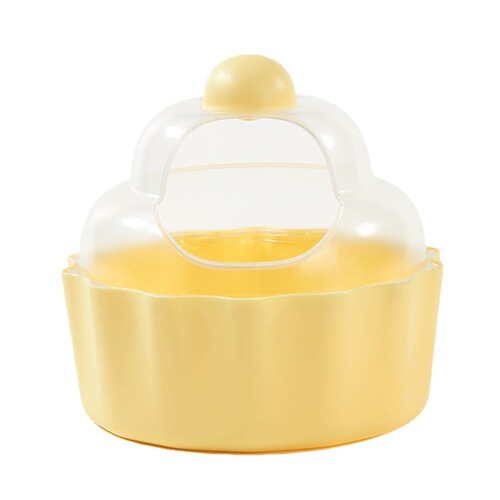 Yee hamster bathroom golden bear cake bath basin dual-purpose bath urine sand basin anti-splash special throwing and digging supplies