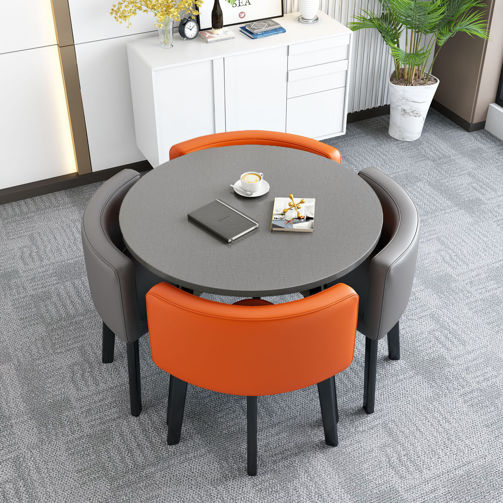 Mesa de comedor disponible para uso doméstico, apartamento pequeño, mesa de comedor, tienda, mesa de negociación, mesa y silla, mesa redonda de recepción