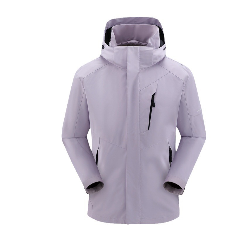 Ropa de asalto al aire libre para mujeres nuevo tipo 3 en 1 chaqueta impermeable a prueba de viento para hombres otoño y invierno gruesa ropa de montaña cálida