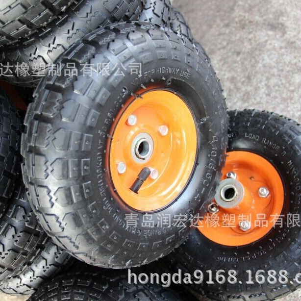 供应10寸 350-4 手推车轮子 空压机轮子 喷涂机轮子 清洗机轮子