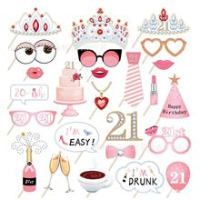 PZ212 25个30周岁庆生女生派对派对主题生日道具道具用品拍照道