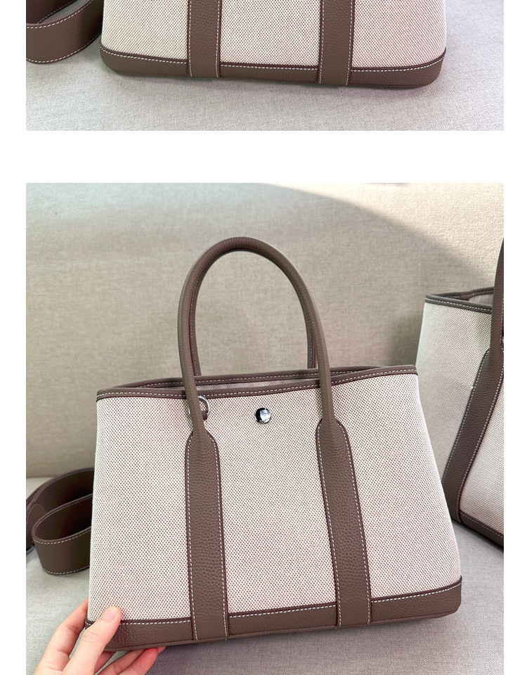 2024 neue kopf schicht rindsleder garten leinwand große kapazität Tongle freizeit handtasche schulter umhängetasche_voghion.com