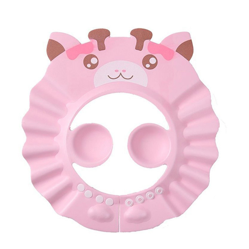 Gorro de champú para bebés, gorro de champú protector de oídos, gorro de baño ajustable e impermeable para bebés, niños y niños pequeños.
