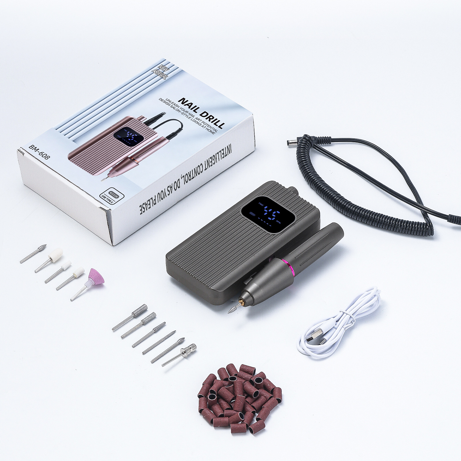 Amino de uñas transfronterizas carga amino de uñas eléctrico portátil amino de uñas profesional amino de uñas pulido herramienta de eliminación de piel muerta