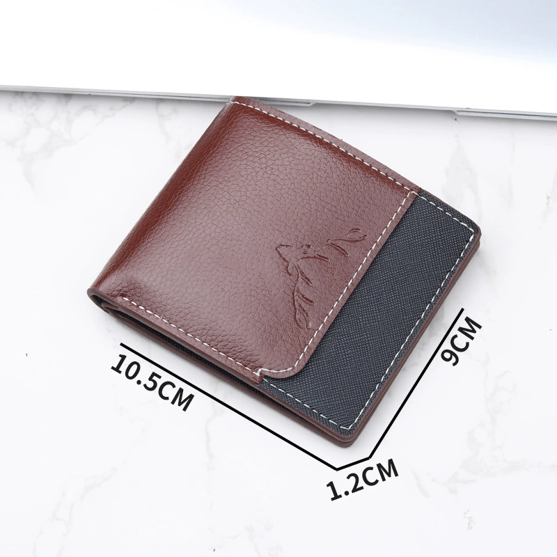 Мужской маленький кошелек, вместимый складной держатель карт