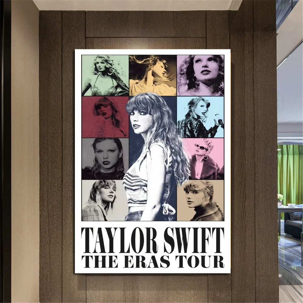 Плакат обложка альбома Taylor Swift Mold Musical Music European and American singer bedroom waterproof oil canvas