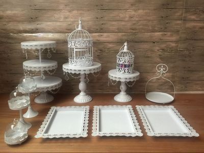 De estilo europeo de la boda mesa de postre soporte de exhibición de hierro de múltiples capas creativo pastel de cumpleaños estante de tres capas de pastelería soporte image 23