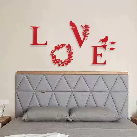 无纺布喜字 结婚装饰婚庆用品往后余生全都是你 求婚订婚婚房布置