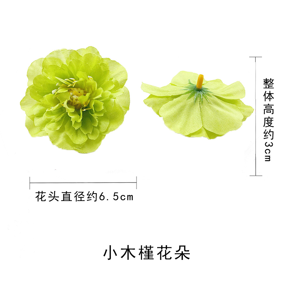 Hibiscus flores europeas DIY azalea falsa flores de flores de cabello accesorios de material de tocado de flores adornos de fotografía para el hogar