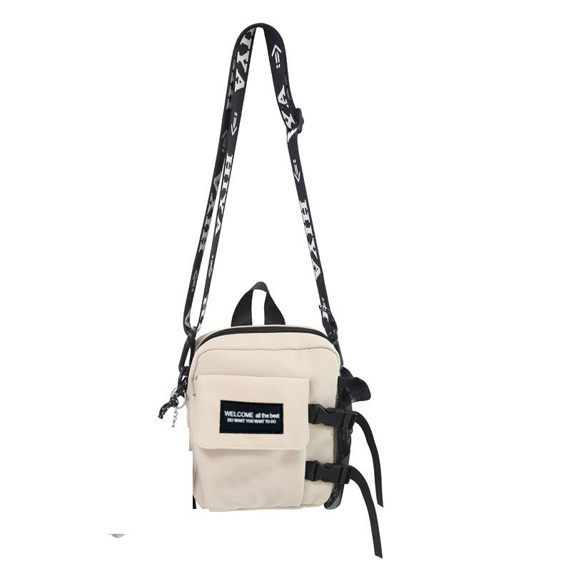 Bolso de hombro pequeño para hombres y mujeres bolso de estilo ins de alto valor para mujer nuevo estilo coreano casual Harajuku bolso de mensajero de hombro para mujer