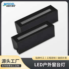 LED户外窗台灯铝材壁灯外墙射灯窗灯别墅酒店简约壁灯高亮外墙灯