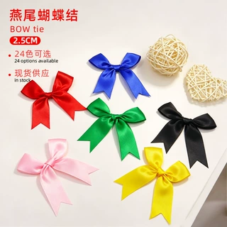 跨境热销2.5cm蝴蝶结辅料丝带织带现货礼品包装手打结手工DIY礼品