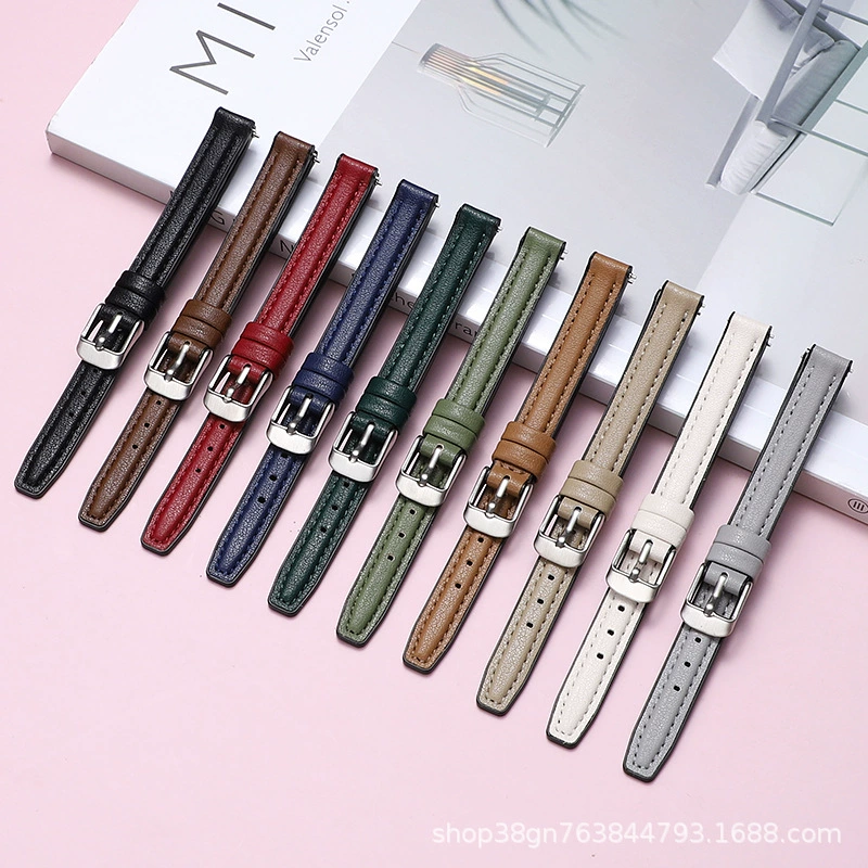 Новый Лола маленькие зеленые часы роза ремешок для часов водонепроницаемый женский ремешок Гипсофила 10 мм черный ремешок