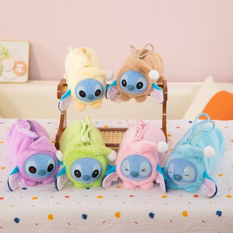 新製品越境新作ステッチぬいぐるみ抖音と同じスタイルのステッチの醜くてかわいい人形ペンケース|undefined
