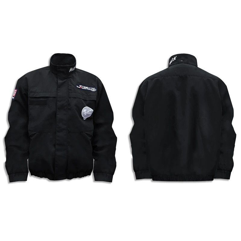 Moto Autumn/Winter Limited Edition Heavyweight Cotton Motorcycle Jacket "Three-Proof Stand Collar Designer Silhouette Regular Shoulder Men's Jacket